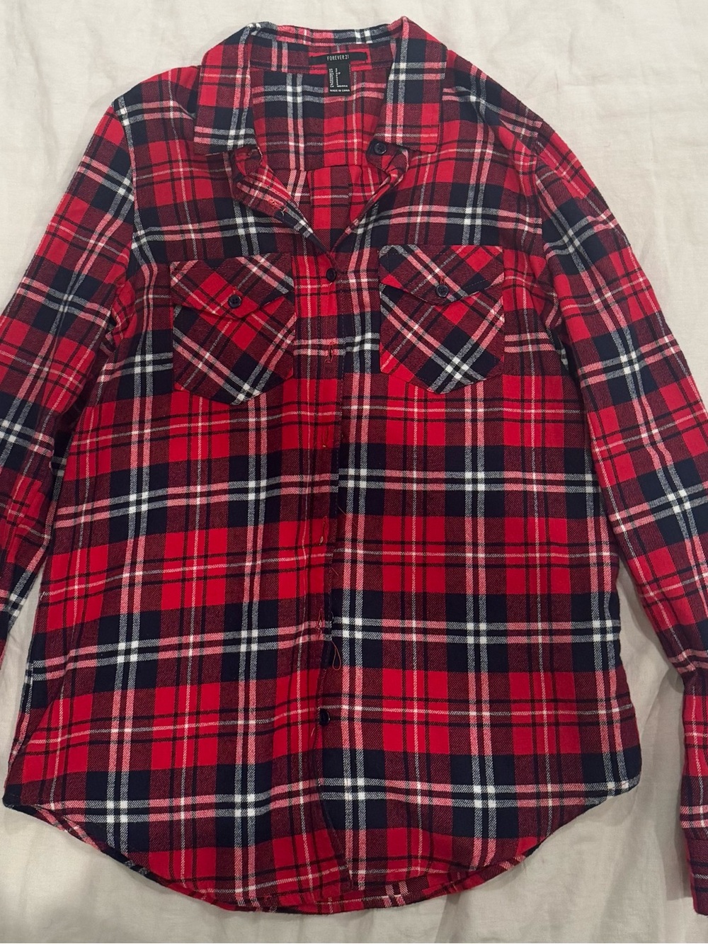 Forever 21 Soft Plaid Shirt
